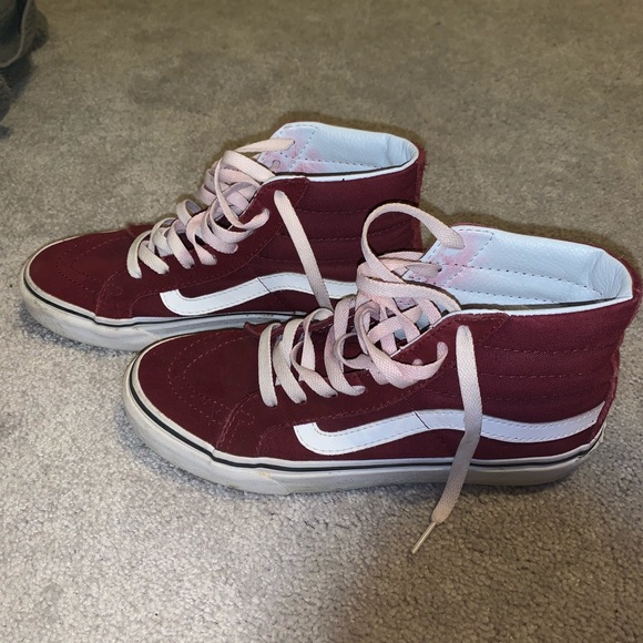 Maroon high top vans - Picture 2 of 4